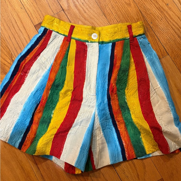 Dolce & Gabbana Multicolor Striped Women's Shorts IT36
